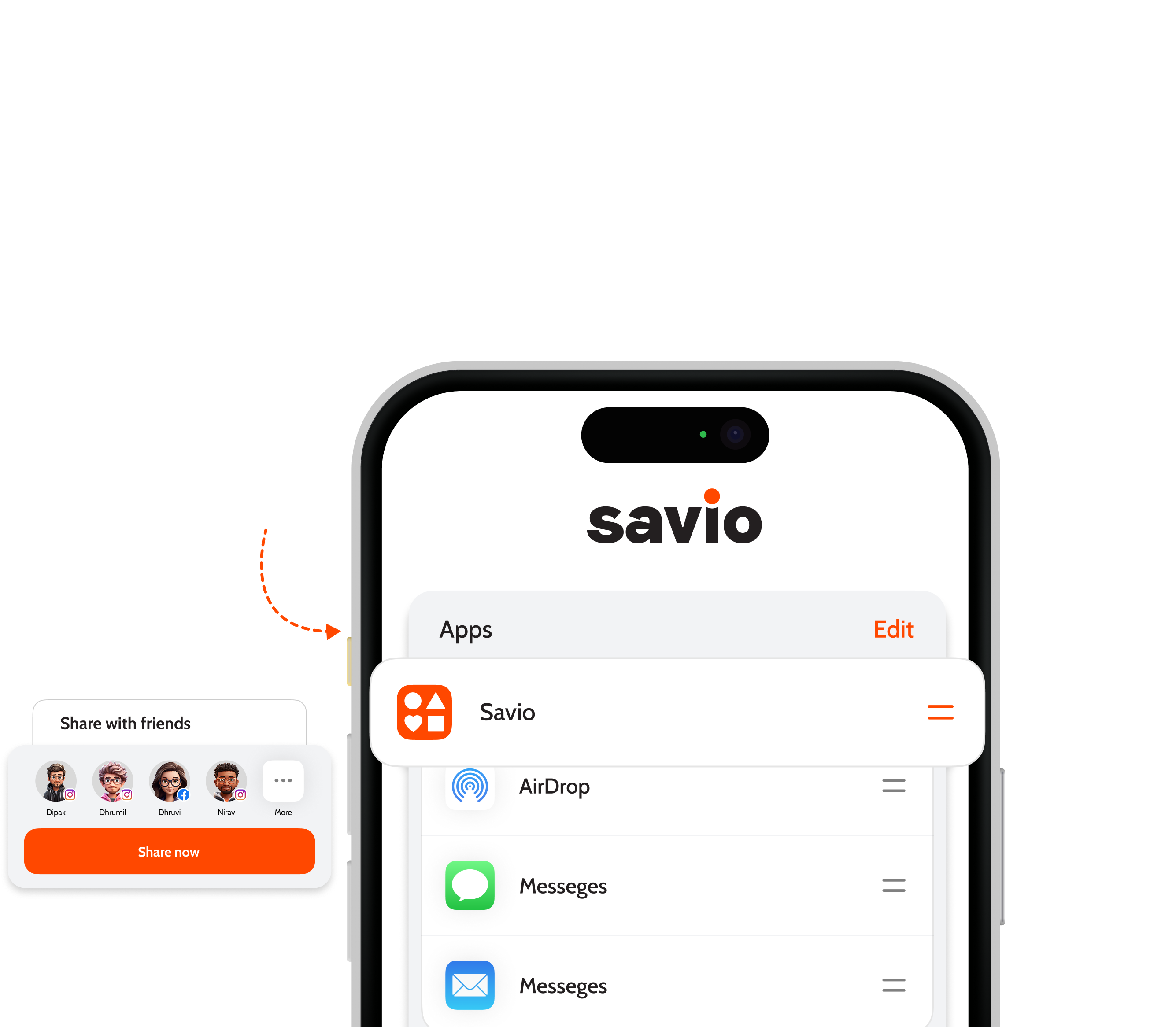 Savio app preview